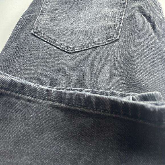 Re/Done Jeans Womens 30 Black 70s Ultra High Rise Stove Pipe Stretch Button Fly - Picture 12 of 15